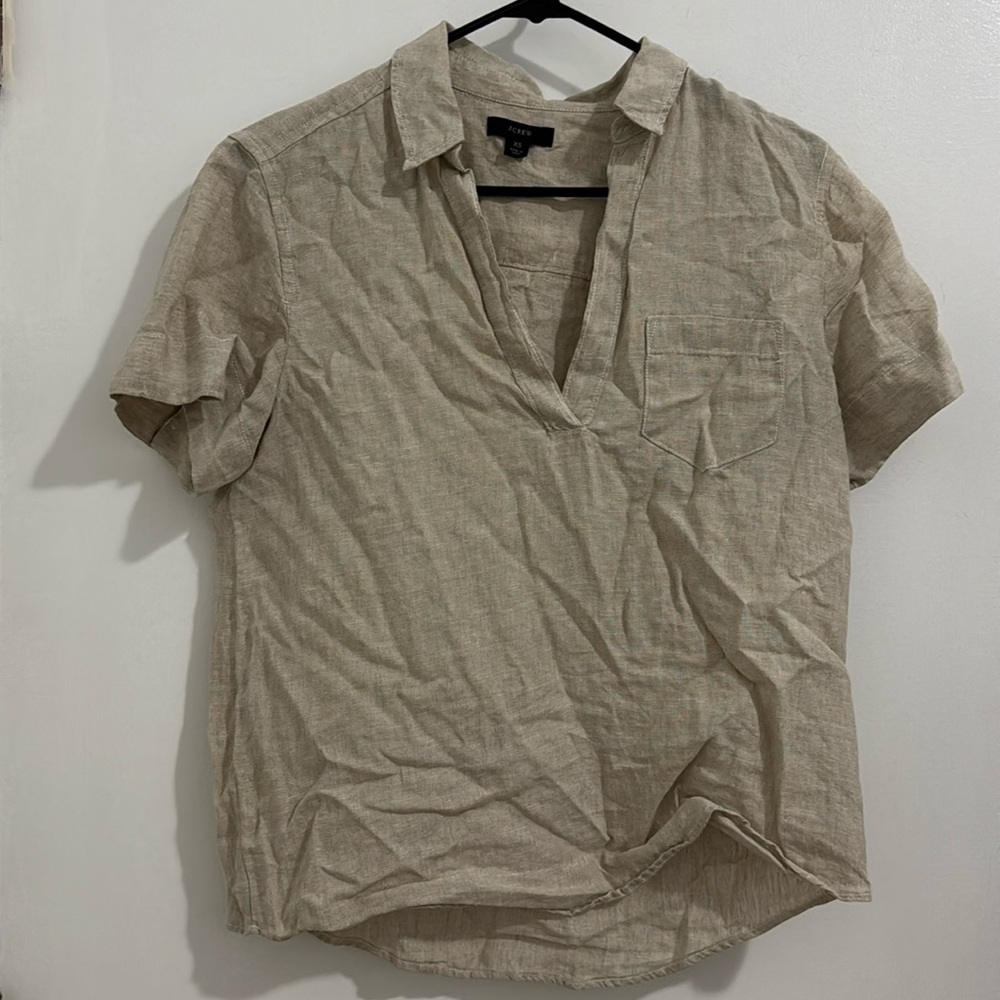 J. Crew linen top